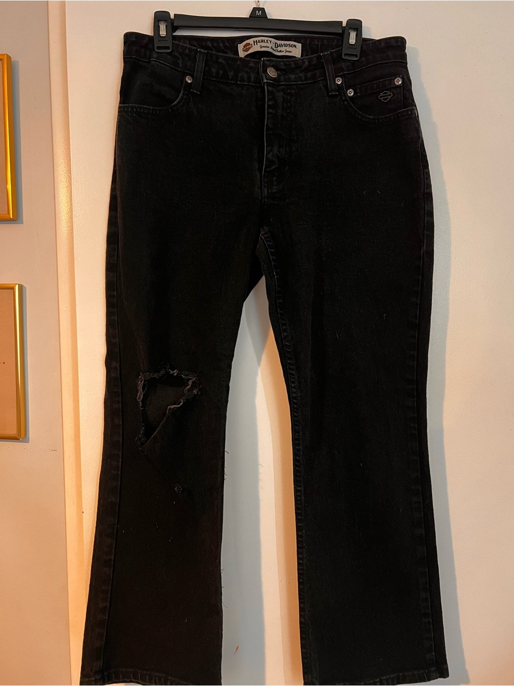 Harley-Davidson women’s Black Distressed Jeans